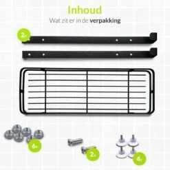 Doucherek Aan Douchewand - Zwart - Doucherekje Hangend - Zonder Boren -Badkamer Kast Winkel 1200x1200 1889