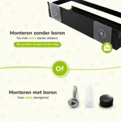 Doucherek Zwart 30 CM - Badkamer Rekje Douche - Zonder Boren - Douchemandje 11 Doucherek Zwart 30 CM - Badkamer Rekje Douche - Zonder Boren - Douchemandje -Badkamer Kast Winkel 1200x1200 1911