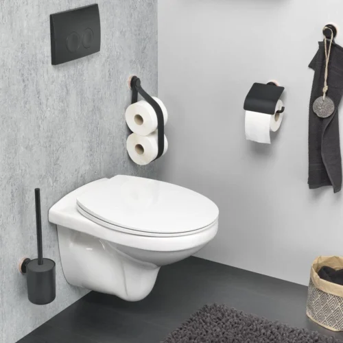 Tiger Urban - Toiletrolhouder Met Klep - Zwart -Badkamer Kast Winkel 1200x1200 198