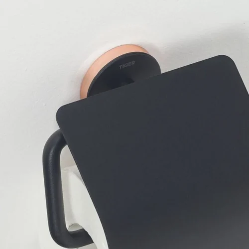 Tiger Urban - Toiletrolhouder Met Klep - Zwart -Badkamer Kast Winkel 1200x1200 202