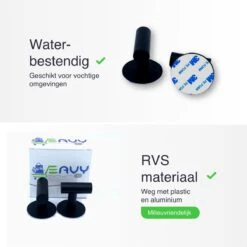 EAVY 2 Stuks Zelfklevende Handdoekhaakjes - Handdoekhouders - Plakhaakjes - Zwart -Badkamer Kast Winkel 1200x1200 206