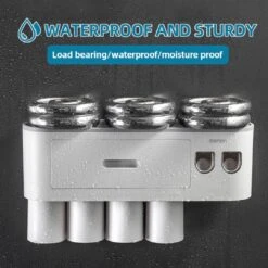 LuxeBass Tandenborstel Organizer | Tandenborstelhouder | Automatisch Tandpasta Dispenser | Met Lade En Opbergvak Voor Badkamer - LB544 -Badkamer Kast Winkel 1200x1200 2064