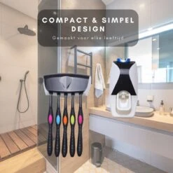 Tandpasta Dispenser - Tandenborstel Houder - Tandpasta Knijper - Tube Knijper - Tandpasta Houder - Geschikt Voor Elektrische Tandenborstel -Badkamer Kast Winkel 1200x1200 2080