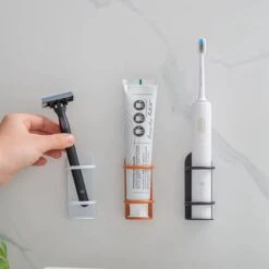 Elektrische Tandenborstelhouder - Wit - Zelfklevend - Voor Oral B - Philips Sonicare - Toothbrush -Badkamer Kast Winkel 1200x1200 2113