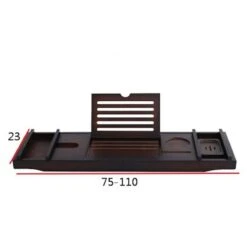Merkloos Decopatent® Badplank - Uitschuifbaar 75 -> 110 Cm - Verstelbaar Bamboe Badrekje Voor In Bad - Boekenhouder - Tablethouder - Bruin 7 Merkloos Decopatent® Badplank - Uitschuifbaar 75 -> 110 Cm - Verstelbaar Bamboe Badrekje Voor In Bad - Boekenhouder - Tablethouder - Bruin -Badkamer Kast Winkel 1200x1200 2178