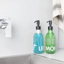 Navaris Roestvrijstalen Zeepdispenserkop Set X2 - Opschroefbare Pompkop Voor Flessen - 26-28 Mm Mondstuk Voor Vloeistof, Lotion - Zwart -Badkamer Kast Winkel 1200x1200 2205