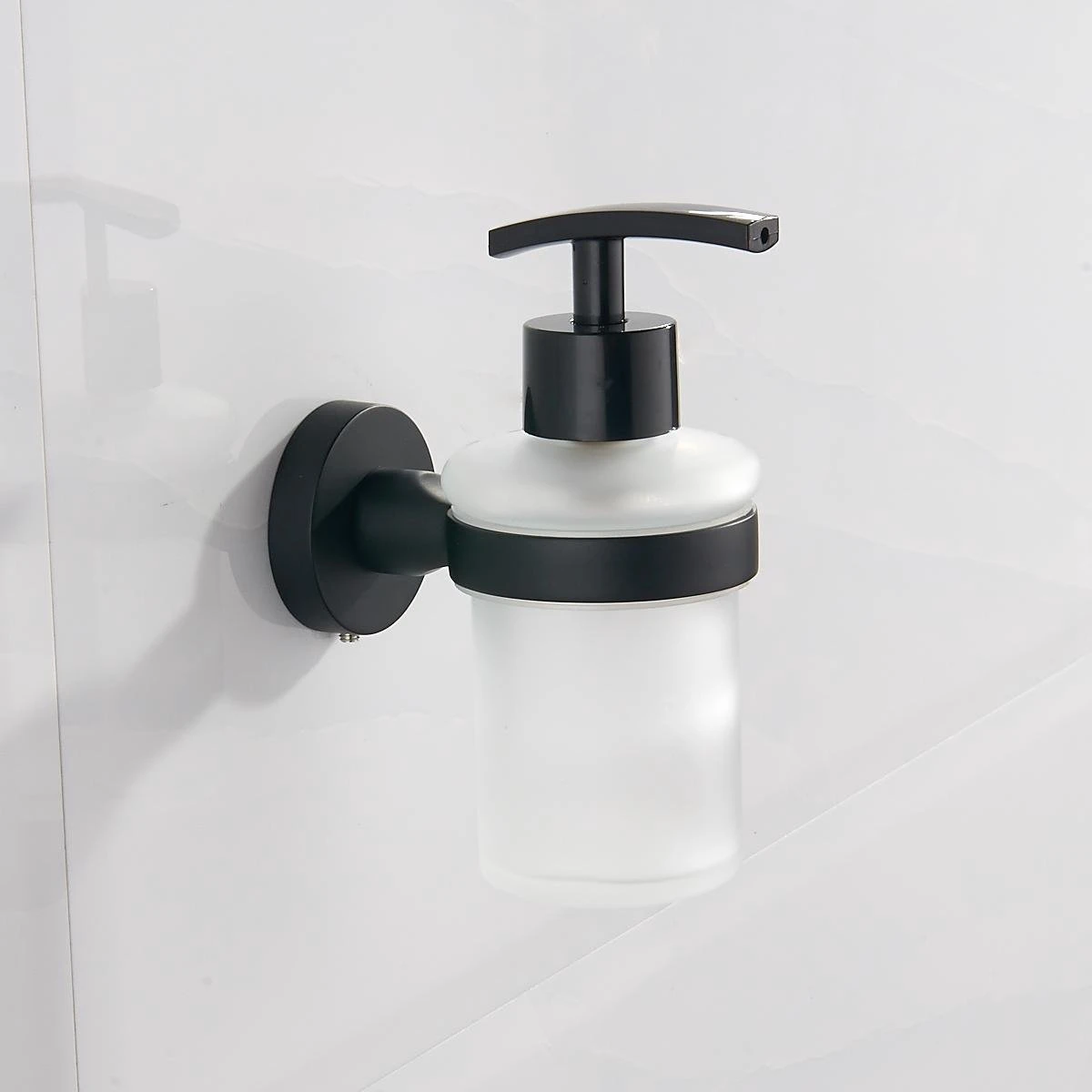 VDN Stainless Zeeppompje - Zeepdispenser - Zeepdispenser Wandmontage - Zwart - Hangend 3 VDN Stainless Zeeppompje - Zeepdispenser - Zeepdispenser Wandmontage - Zwart - Hangend - Afbeelding 3