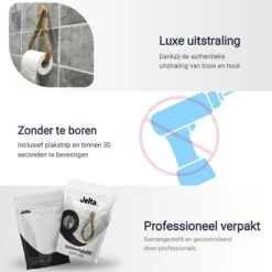 Jelta Toiletrolhouder Zonder Boren- Wc Rolhouder - Zuignap - Zelfklevend - Hout En Touw 13 Jelta Toiletrolhouder Zonder Boren- Wc Rolhouder - Zuignap - Zelfklevend - Hout En Touw -Badkamer Kast Winkel 1200x1200 221
