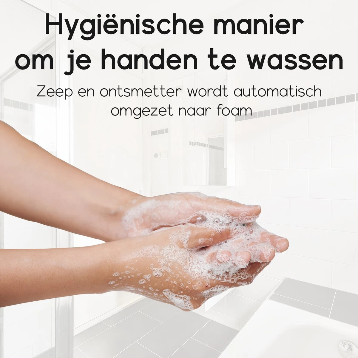 Royal WM - Automatische Zeepdispenser - 300ml - Zwart - Wandmontage - Sensor 3 Royal WM - Automatische Zeepdispenser - 300ml - Zwart - Wandmontage - Sensor - Afbeelding 3