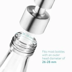 Navaris Roestvrijstalen Zeepdispenserkop Set X2 - Opschroefbare Pompkop Voor Flessen - 22-24 Mm Mondstuk Voor Vloeistof, Lotion - Zilverkleurig -Badkamer Kast Winkel 1200x1200 2247