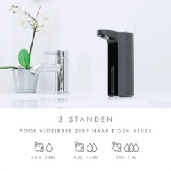 101Products Automatische Zeepdispenser - USB Oplaadbaar - Zeepdispenser Met Sensor - Zeeppompje - Zwart 14 101Products Automatische Zeepdispenser - USB Oplaadbaar - Zeepdispenser Met Sensor - Zeeppompje - Zwart -Badkamer Kast Winkel 1200x1200 2280
