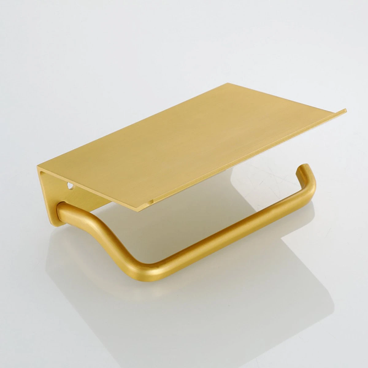 Lopoleis WC Rolhouder RVS – Goud – Toiletrolhouder – Zelfklevend – WC-Rolhouder Zonder Boren – Toiletrolhouder Met Plankje – WC Rolhouder Goud – Badkamer Accessoires 6 Lopoleis WC Rolhouder RVS – Goud – Toiletrolhouder – Zelfklevend – WC-Rolhouder Zonder Boren – Toiletrolhouder Met Plankje – WC Rolhouder Goud – Badkamer Accessoires - Afbeelding 6