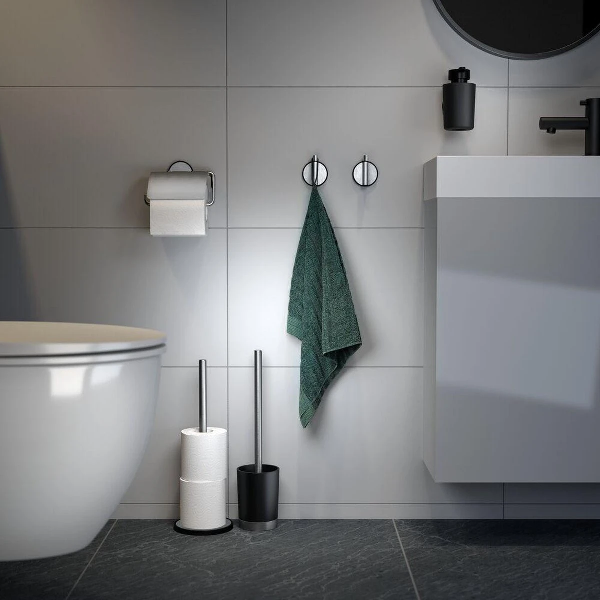 Tiger Tune - Zeepdispenser - RVS Geborsteld / Zwart 7 Tiger Tune - Zeepdispenser - RVS Geborsteld / Zwart - Afbeelding 7