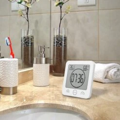 Podec Douchetimer Douche Klok 5 Minuten Showertimer Waterbesparend -Badkamer Kast Winkel 1200x1200 2350