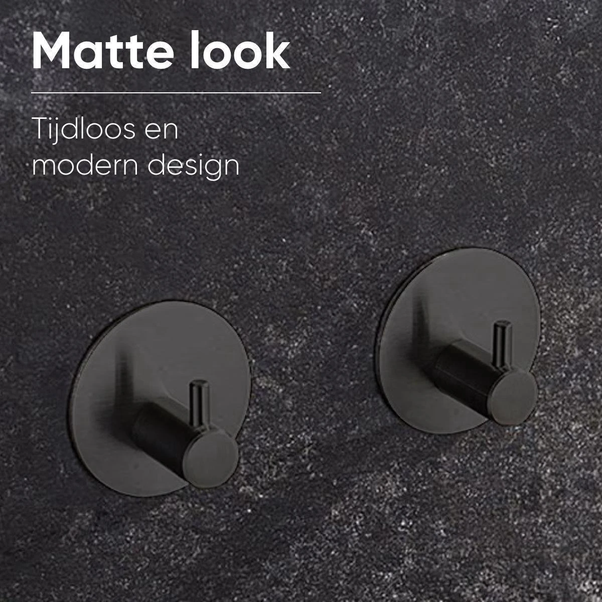 Merkloos Handdoekhaakjes Set Zelfklevend Handdoekhouders Voor Badkamer En Keuken - 4 Stuks - RVS Mat Zwart 3 Merkloos Handdoekhaakjes Set Zelfklevend Handdoekhouders Voor Badkamer En Keuken - 4 Stuks - RVS Mat Zwart - Afbeelding 3