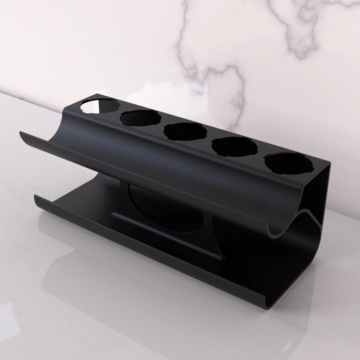 Merkloos Houder Geschikt Voor Dyson Airwrap - 5 Accesoires - Staand En Hangend - Gemakkelijke Installatie - Wall Mount - Bio Plastic - Antraciet 2 Merkloos Houder Geschikt Voor Dyson Airwrap - 5 Accesoires - Staand En Hangend - Gemakkelijke Installatie - Wall Mount - Bio Plastic - Antraciet - Afbeelding 2