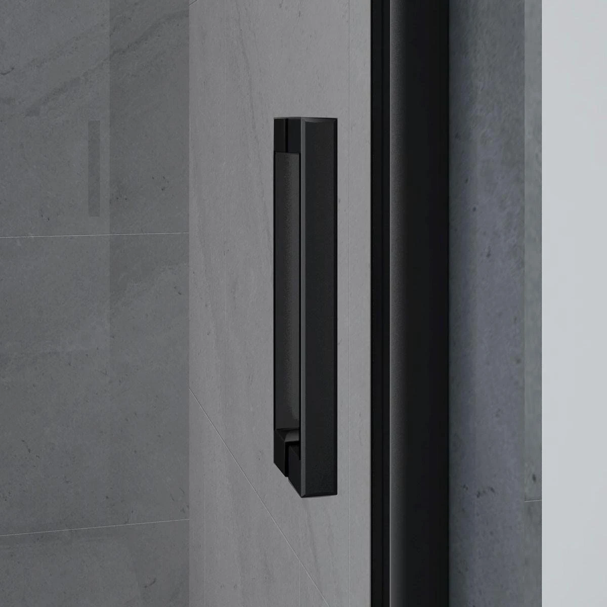 Merkloos Douchecabine - 90x90x200 - Kwartrond - Mat Zwart - Schuifdeur - Hoekinstap 5 Merkloos Douchecabine - 90x90x200 - Kwartrond - Mat Zwart - Schuifdeur - Hoekinstap - Afbeelding 5