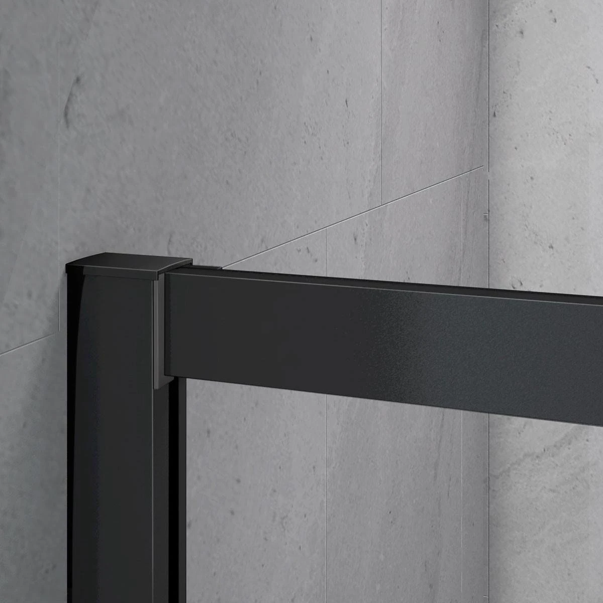 Merkloos Douchecabine - 90x90x200 - Kwartrond - Mat Zwart - Schuifdeur - Hoekinstap 7 Merkloos Douchecabine - 90x90x200 - Kwartrond - Mat Zwart - Schuifdeur - Hoekinstap - Afbeelding 7