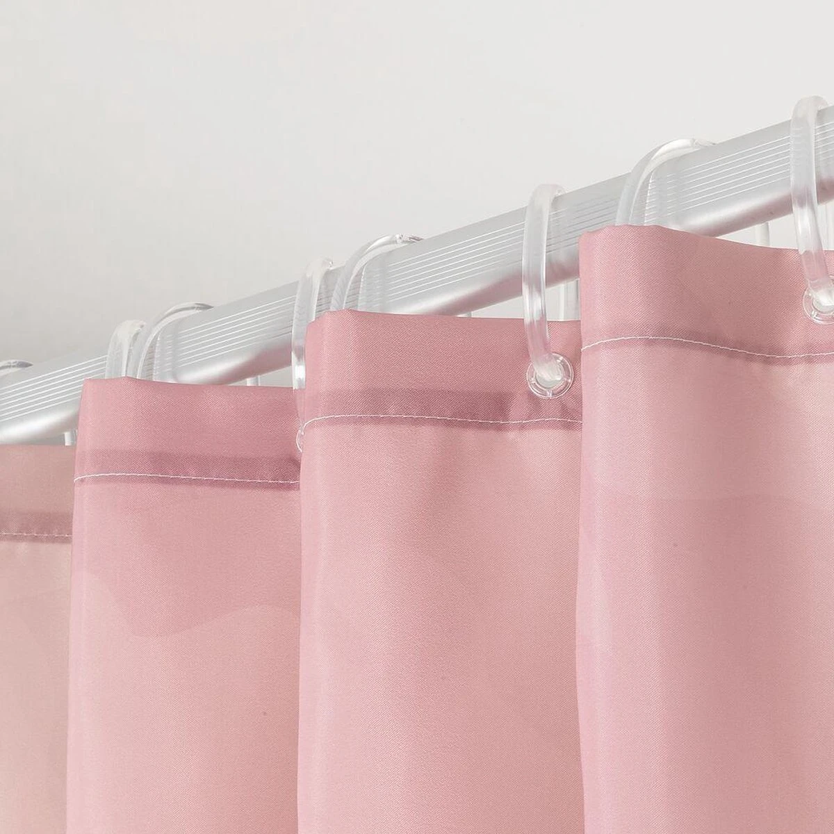 Sealskin Earth - Douchegordijn 180x200 Cm - Polyester Donkerroze / Off-white 5 Sealskin Earth - Douchegordijn 180x200 Cm - Polyester Donkerroze / Off-white - Afbeelding 5