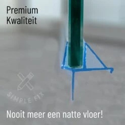 Simple Fix Douchestrip - Douchedeurafdichting - Dorpel - Waterkering - Lekstrip - 100cm Lang - 8mm Glasdikte -Badkamer Kast Winkel 1200x1200 2526