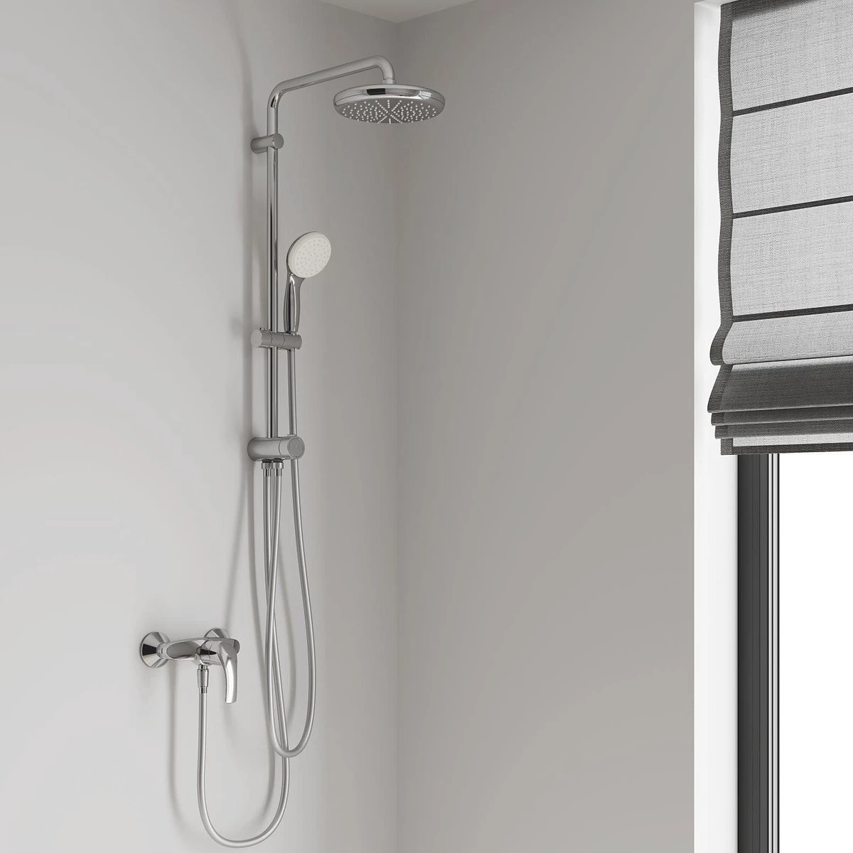 GROHE New Tempesta Cosmopolitan 210 Regendouche - ø 21 Cm - Zonder Thermostaat - Chroom 4 GROHE New Tempesta Cosmopolitan 210 Regendouche - ø 21 Cm - Zonder Thermostaat - Chroom - Afbeelding 4