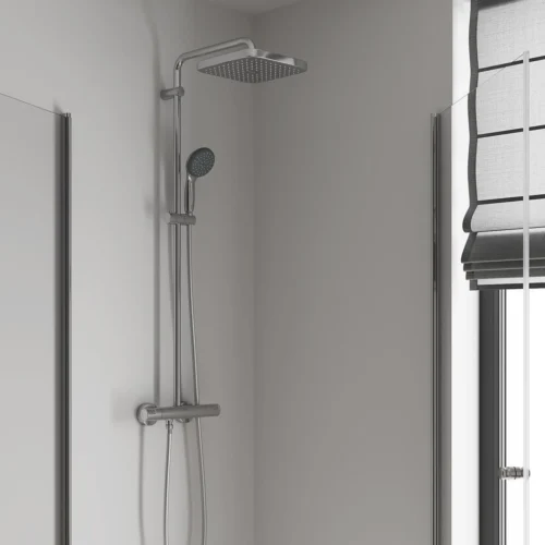 GROHE QuickFix Vitalio Start 250 Regendouche - □ 25 Cm - Vierkant - Met Thermostaatkraan - Chroom 19 GROHE QuickFix Vitalio Start 250 Regendouche - □ 25 Cm - Vierkant - Met Thermostaatkraan - Chroom -Badkamer Kast Winkel 1200x1200 2574