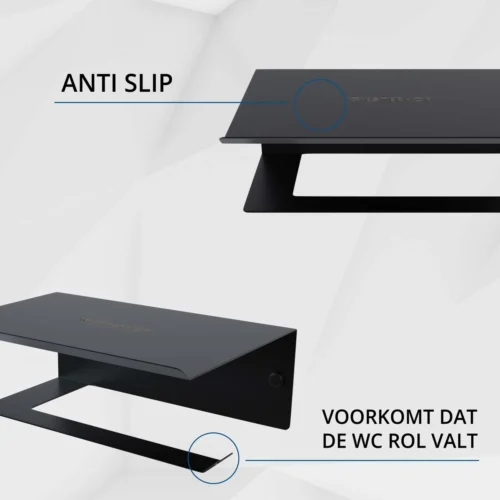 Westerhof Premium Wc Rolhouder Zwart Zonder Boren - Met Plankje - 3M Plakstrip En Schroef Set 11 Westerhof Premium Wc Rolhouder Zwart Zonder Boren - Met Plankje - 3M Plakstrip En Schroef Set -Badkamer Kast Winkel 1200x1200 26