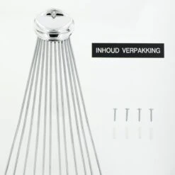 Sealskin Umbrella Douchegordijnstangset - Chroom -Badkamer Kast Winkel 1200x1200 2619