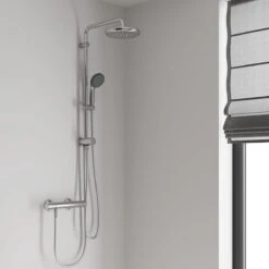 GROHE QuickFix Vitalio Joy 310 Regendouche - CoolTouch - Met Planchet - ø 31 Cm - Chroom 36 GROHE QuickFix Vitalio Joy 310 Regendouche - CoolTouch - Met Planchet - ø 31 Cm - Chroom -Badkamer Kast Winkel 1200x1200 2658