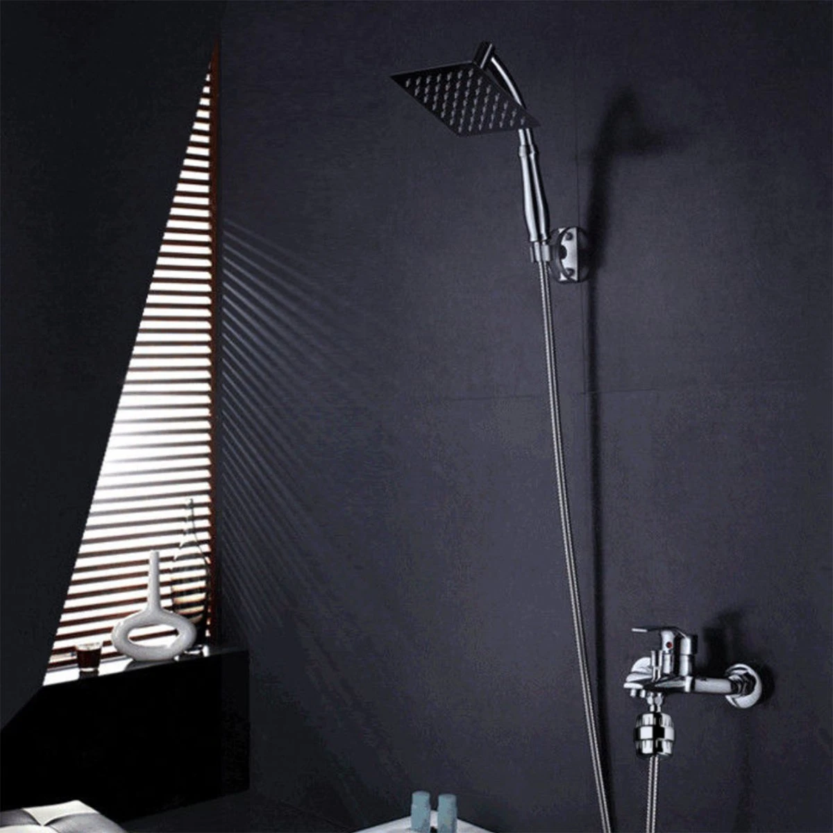 Regendouchekop XL Deluxe Ionisch Met Premium Waterfilter - Waterbesparend - ø 28 Cm - Inclusief Extra Navulling - Slang En Houder - Douchekop Met Filter - Regendouche - Handdouche - Hoge Druk - RVS - Douchefilter - Wellness - Spa 3 Regendouchekop XL Deluxe Ionisch Met Premium Waterfilter - Waterbesparend - ø 28 Cm - Inclusief Extra Navulling - Slang En Houder - Douchekop Met Filter - Regendouche - Handdouche - Hoge Druk - RVS - Douchefilter - Wellness - Spa - Afbeelding 3