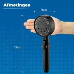 Imperatoris | DoucheSet - Douchekop Met Slang, Houder & Badmuts/Douchemuts - Waterbesparend – Hoge Druk – Regendouche - Zwart Mat -Badkamer Kast Winkel 1200x1200 2679