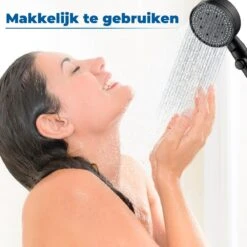 Imperatoris | DoucheSet - Douchekop Met Slang, Houder & Badmuts/Douchemuts - Waterbesparend – Hoge Druk – Regendouche - Zwart Mat -Badkamer Kast Winkel 1200x1200 2684