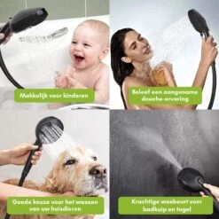 Salvano Douchekop - Waterbesparend - Hoge Kwaliteit - Handdouche - 9 Standen - Zwart 2023 Pro 15 Salvano Douchekop - Waterbesparend - Hoge Kwaliteit - Handdouche - 9 Standen - Zwart 2023 Pro -Badkamer Kast Winkel 1200x1200 2694