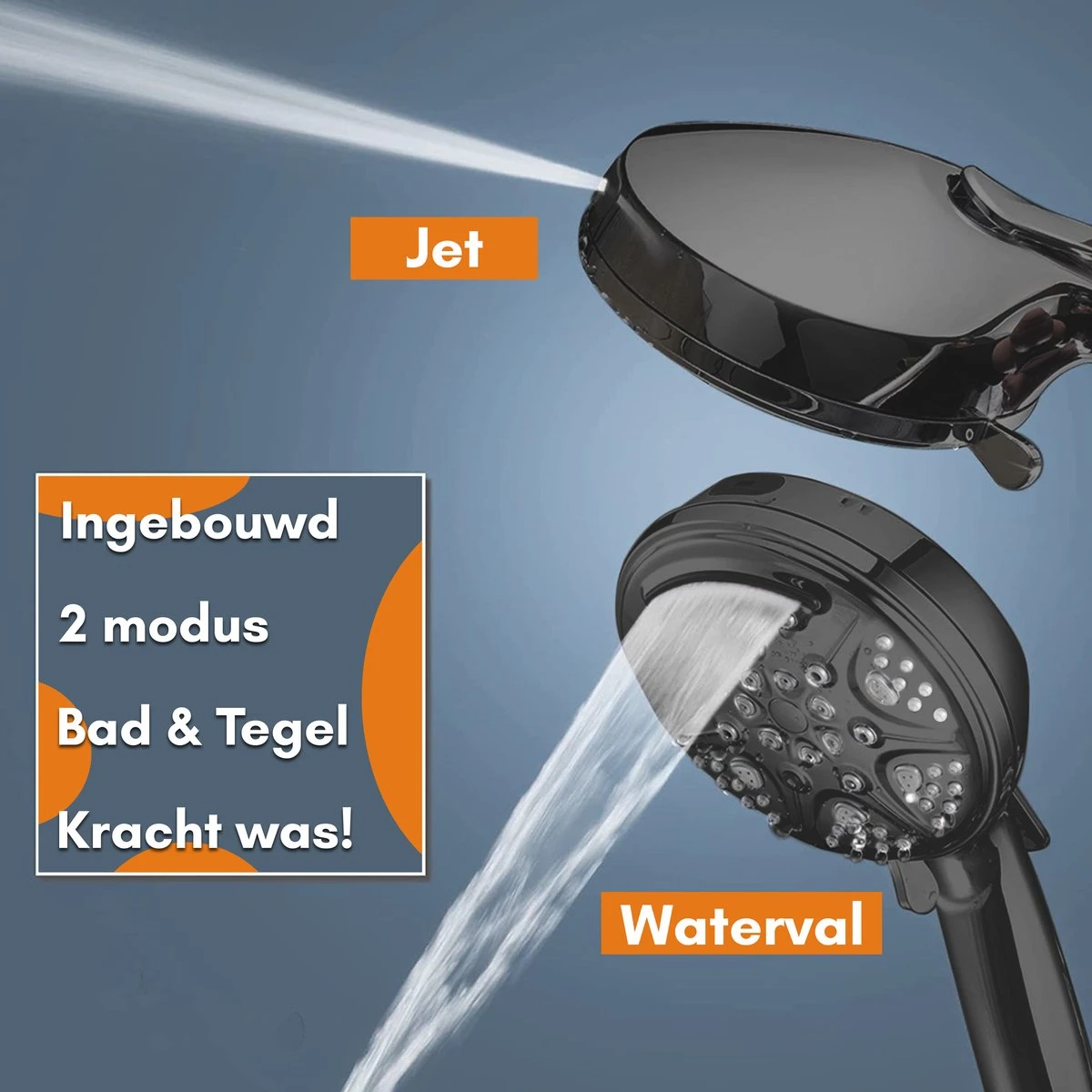 Salvano Douchekop - Waterbesparend - Hoge Kwaliteit - Handdouche - 9 Standen - Zwart 2023 Pro 7 Salvano Douchekop - Waterbesparend - Hoge Kwaliteit - Handdouche - 9 Standen - Zwart 2023 Pro - Afbeelding 7