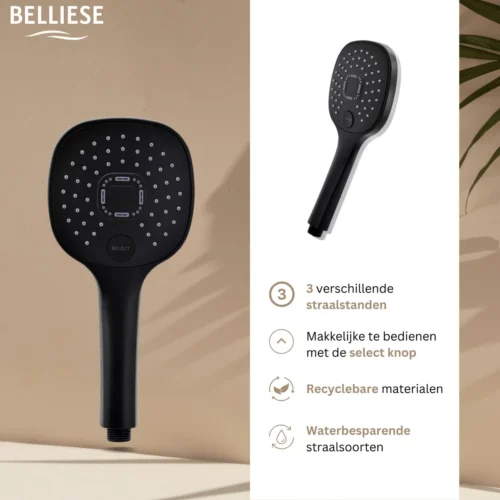 Belliese Doucheset Select - Luxe Douchekop - Doucheslang - Douchekophouder - Douchekop Met Slang - Waterbesparende Douchekop - Badkamer Accessoires - Montage Zonder Boren - 3 Standen - Zwart - Select Knop 15 Belliese Doucheset Select - Luxe Douchekop - Doucheslang - Douchekophouder - Douchekop Met Slang - Waterbesparende Douchekop - Badkamer Accessoires - Montage Zonder Boren - 3 Standen - Zwart - Select Knop -Badkamer Kast Winkel 1200x1200 2707