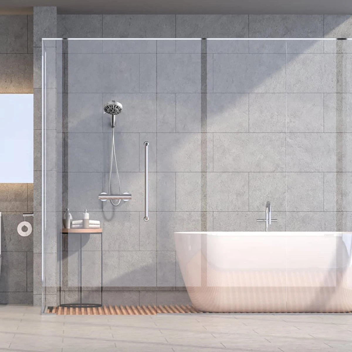 Ionische Dubbelzijdige Douchekop XL | 10 Straalsoorten | Antibacterieel | Antikalk Bescherming | Waterbesparend | Chrome 4 Ionische Dubbelzijdige Douchekop XL | 10 Straalsoorten | Antibacterieel | Antikalk Bescherming | Waterbesparend | Chrome - Afbeelding 4