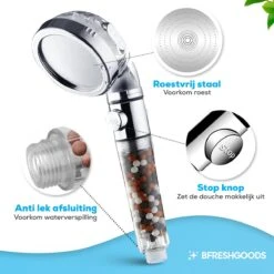 Waterbesparende Ionische Douchekop Met Slang En Houder - Handdouche - 3 Standen - Regendouche 16 Waterbesparende Ionische Douchekop Met Slang En Houder - Handdouche - 3 Standen - Regendouche -Badkamer Kast Winkel 1200x1200 2751
