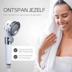 Rebela | Douchekop | Douchekop Waterbesparend | Douchekop Filter | Pressurized Shower Head| Wit -Badkamer Kast Winkel 1200x1200 2767