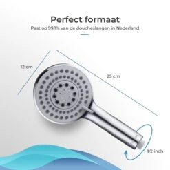 TUBSUN Waterbesparende Douchekop - Handdouche - Regendouche - 50% Waterbesparend - 5 Sproeistanden -Badkamer Kast Winkel 1200x1200 2811