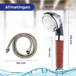 Waterbesparende Douchekop Ionische Douchekop Incl. Doucheslang - Douchefilter - Waterfilter - Handdouche - Met Mineraalstenen - Douchekop Met Slang – Transparant – Incl. Doucheslang 15 Waterbesparende Douchekop Ionische Douchekop Incl. Doucheslang - Douchefilter - Waterfilter - Handdouche - Met Mineraalstenen - Douchekop Met Slang – Transparant – Incl. Doucheslang -Badkamer Kast Winkel 1200x1200 2824