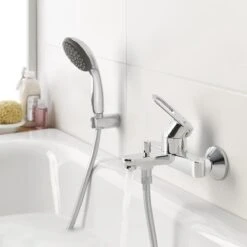 GROHE QuickFix Vitalio Start 100 Waterbesparende Douchekop - Ø 10 Cm - EcoJoy - 2 Straalstanden -Badkamer Kast Winkel 1200x1200 2842