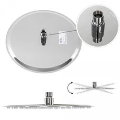 RVS Regendouche Douchekop - Rond Ø 30cm 6 RVS Regendouche Douchekop - Rond Ø 30cm -Badkamer Kast Winkel 1200x1200 2873