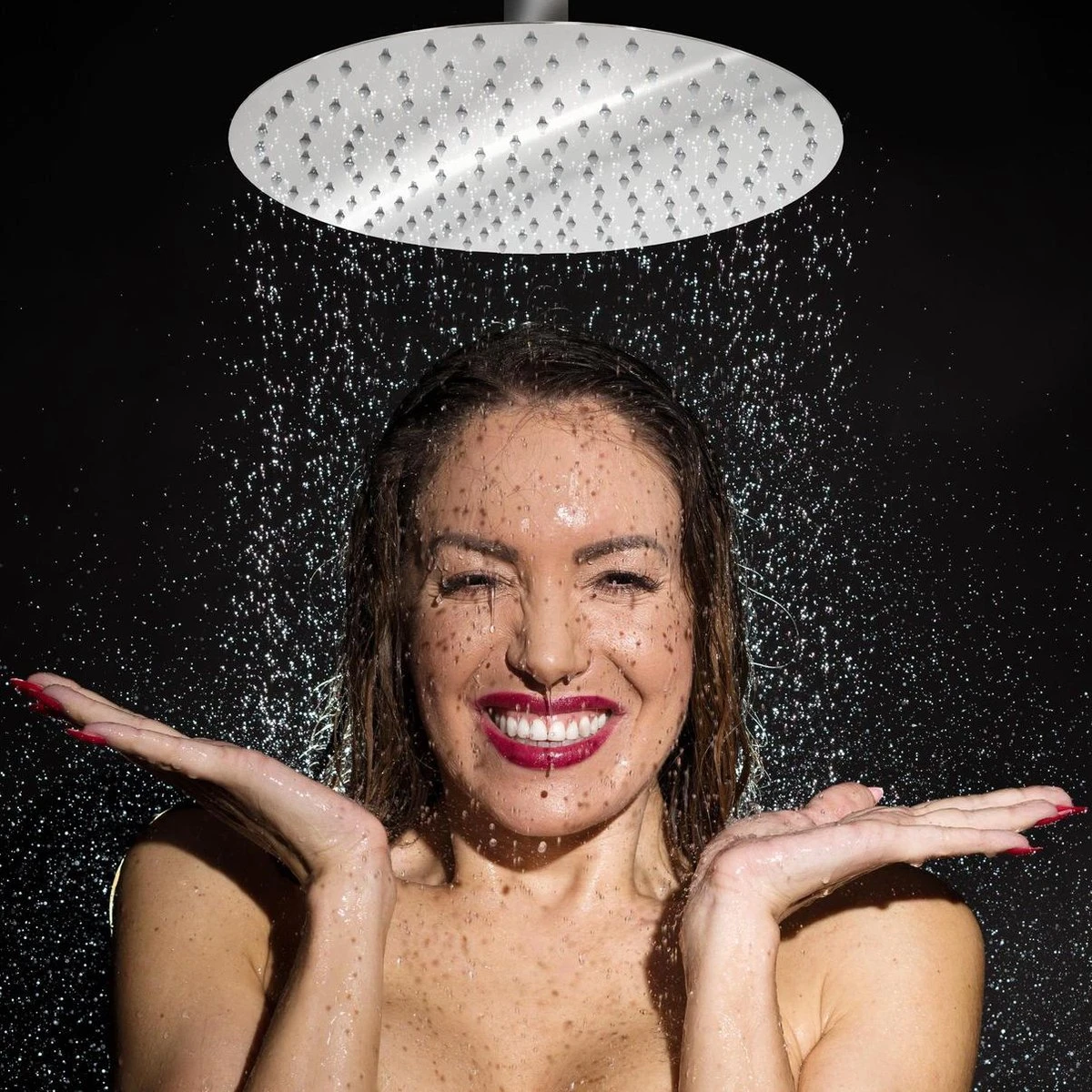 RVS Regendouche Douchekop - Rond Ø 30cm 4 RVS Regendouche Douchekop - Rond Ø 30cm - Afbeelding 4