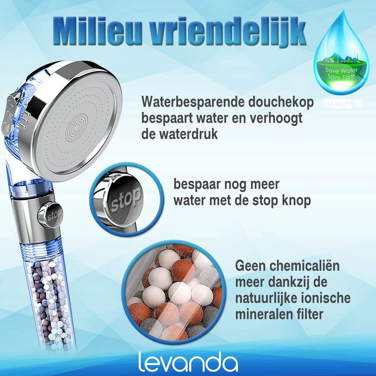 Levanda Ionische Douchekop Waterbesparend Met Douchefilter Met Extra Navulling – Eco Douchekop Filter Met 4 Verschillende Mineralen -waterbesparende Douchekop Hoge Druk Met Natuurlijke Mineraal Filter 10 Levanda Ionische Douchekop Waterbesparend Met Douchefilter Met Extra Navulling – Eco Douchekop Filter Met 4 Verschillende Mineralen -waterbesparende Douchekop Hoge Druk Met Natuurlijke Mineraal Filter - Afbeelding 10
