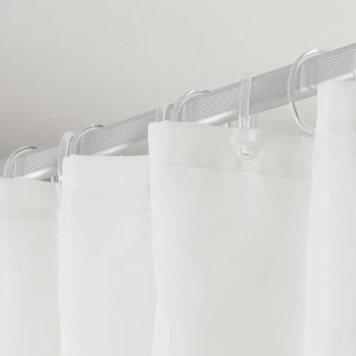 Sealskin Flow Douchegordijn 180x200 Cm - Polyester - Zwart / Wit -Badkamer Kast Winkel 1200x1200 2941