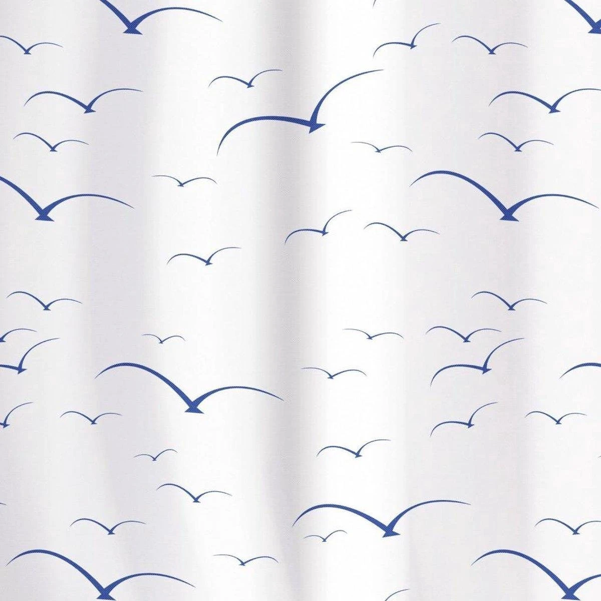Tatkraft Seagulls - Luxe Waterdicht Douchegordijn - Met GRATIS 12 Ringen - Anti-Schimmel Badkamer Douche Gordijn - Sneldrogend & Anti Schimmel - Wasbaar & Duurzaam Shower Curtain - 100% Polyester - Meeuwen Design - 180X180 CM 2 Tatkraft Seagulls - Luxe Waterdicht Douchegordijn - Met GRATIS 12 Ringen - Anti-Schimmel Badkamer Douche Gordijn - Sneldrogend & Anti Schimmel - Wasbaar & Duurzaam Shower Curtain - 100% Polyester - Meeuwen Design - 180X180 CM - Afbeelding 2