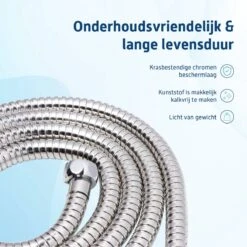 Saqu Express Doucheslang 175 Cm - Chroom -Badkamer Kast Winkel 1200x1200 3062