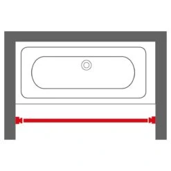 Sealskin Douchegordijnstang - 155-255 Cm - Wit -Badkamer Kast Winkel 1200x1200 3085