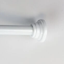 Saninorm Douchegordijnstang - 90x90 Cm - Wit -Badkamer Kast Winkel 1200x1200 3098