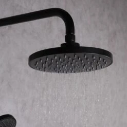 SAAR Opbouw Douche Set - Rond - Thermostaatkraan - Glijstang - Regendouche - Handdouche - Mat Zwart 10 SAAR Opbouw Douche Set - Rond - Thermostaatkraan - Glijstang - Regendouche - Handdouche - Mat Zwart -Badkamer Kast Winkel 1200x1200 3183